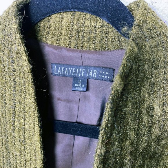 LaFayette 148 Wool Twill Blazer Jacket, - Picture 9 of 10